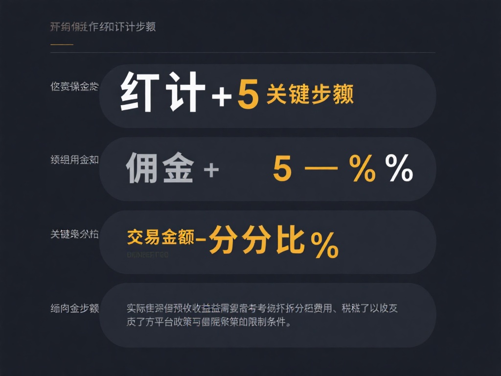 计算公式与关键步骤
在实际操作中，计算佣金一般会